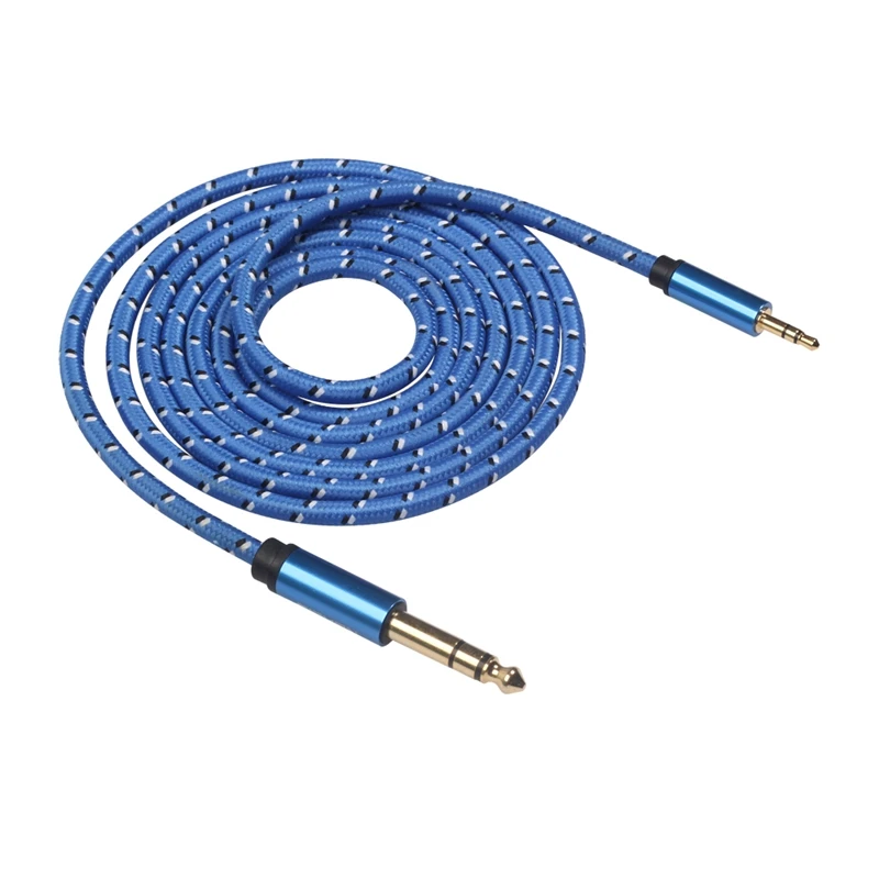 Aux Cable 3.5mm to 6.35mm Audio Jack 3.5 6.35 Male Cord for Guitar Mixer Amplifier CD Player Speaker | Электроника