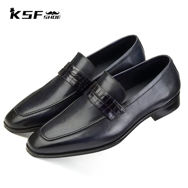 

KSF SHOE Loafers Designer Men Shoes Fashion Genuine Leather Party Man Shoe Business Formal Office Elegant Shoes for Men Original