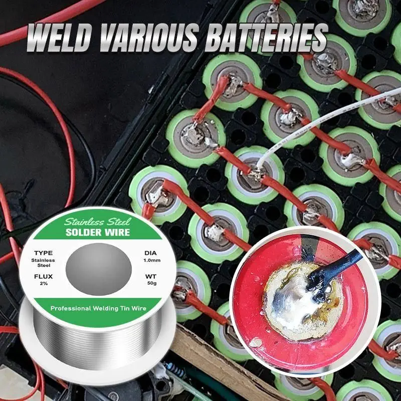 Универсальный сварочный Проволочный припой из нержавеющей стали 50 г |