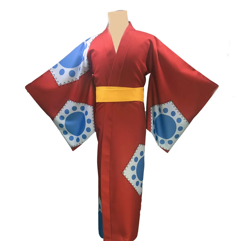 

Anime One Piece Wano Country Cosplay Costumes Monkey D. Luffy Yukata Kimono Cosplay Costume for Halloween Fancy Party Event
