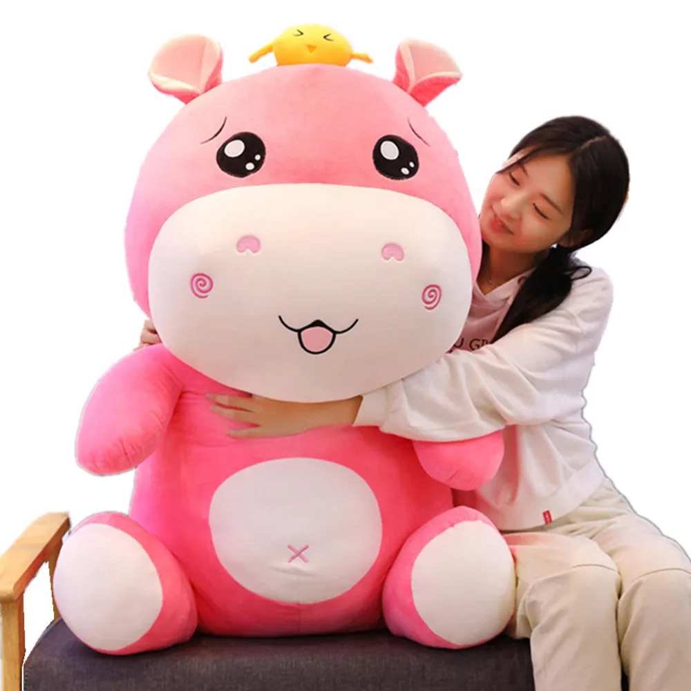 

Fancytrader 39'' Cute JUMBO Giant Stuffed Hippo Toy Huge Plush River Horse Animal Toy Doll Pillow Great Gift 100cm 5 Colors