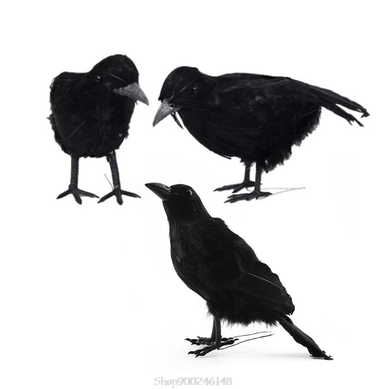 3 шт./компл. моделирование ворона Хэллоуин тематические вечерние украшения