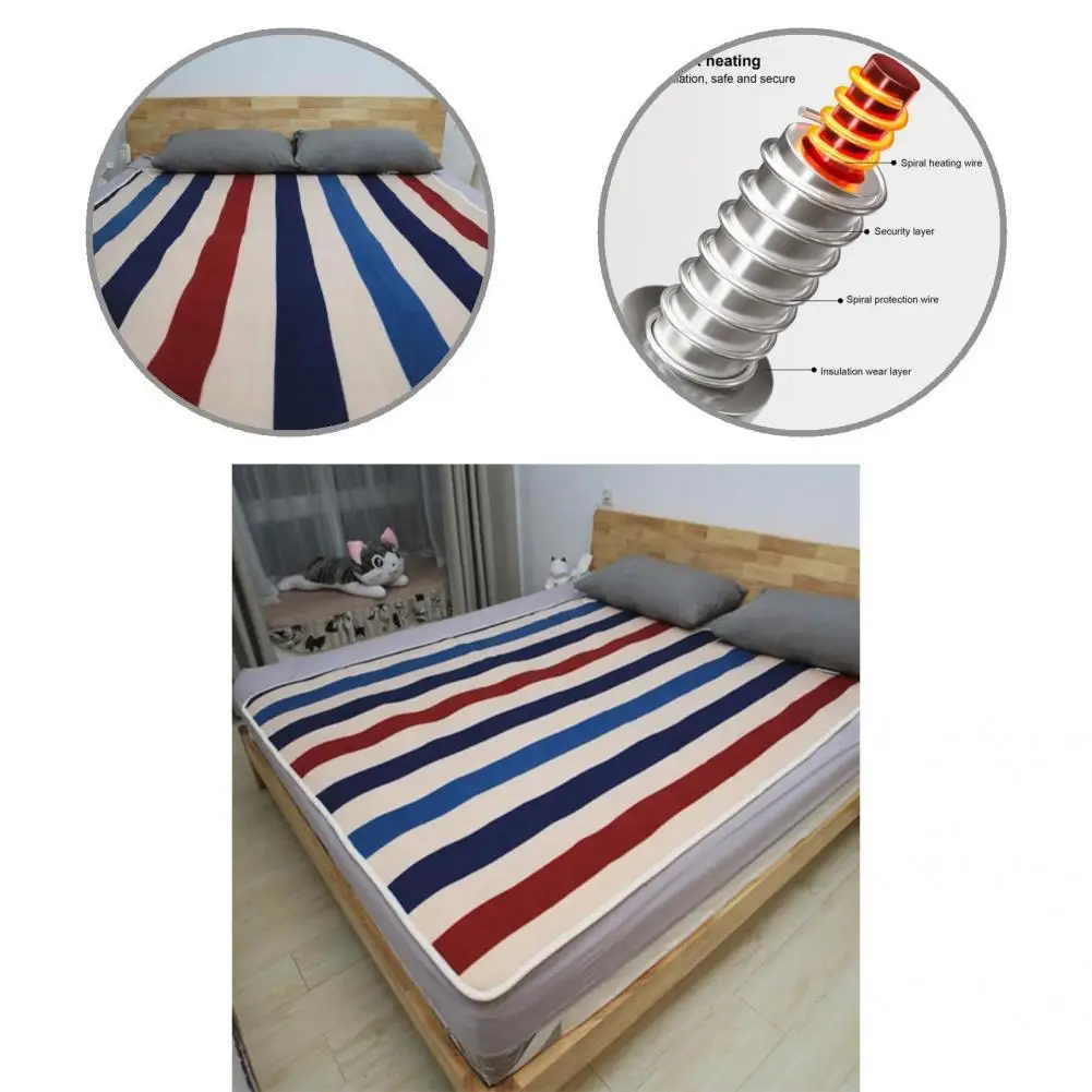 

Dual Controllers Flexible Super Soft Flannel Heating Blanket for Home