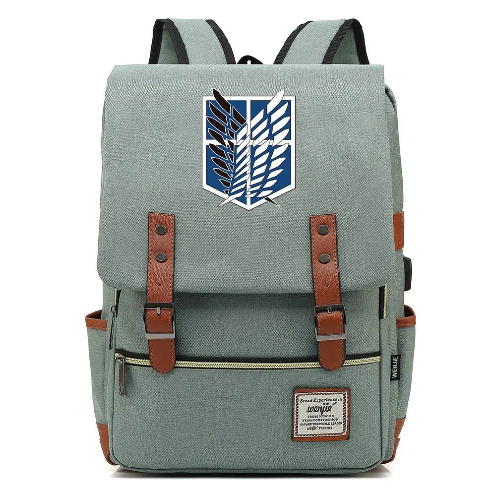Рюкзак для ноутбука Attack on Titan школьная сумка на плечо студентов рюкзак подростков