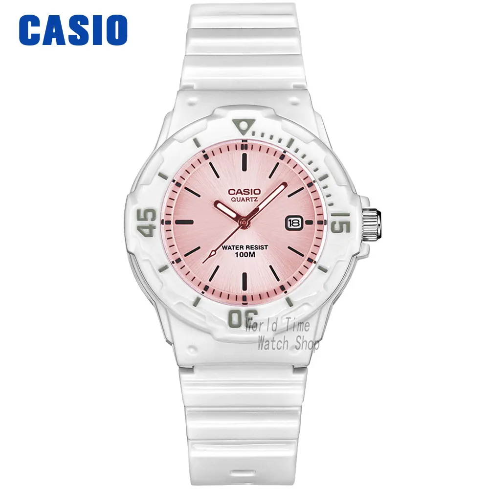 Casio часы для дайвинга женские часы Set top brand люкс 100м Водонепроницаемые кварцевые наручные часы женские подарки Часы светящиеся спортивные часы женские relogio feminino reloj mujer montre homme bayan kol saati - Цвет: LRW200H4E3-1