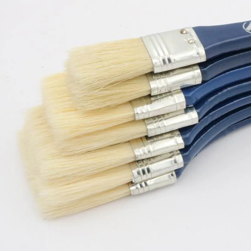 7 шт. набор художественных кистей для масла прочная и щетка с жесткой щетиной |