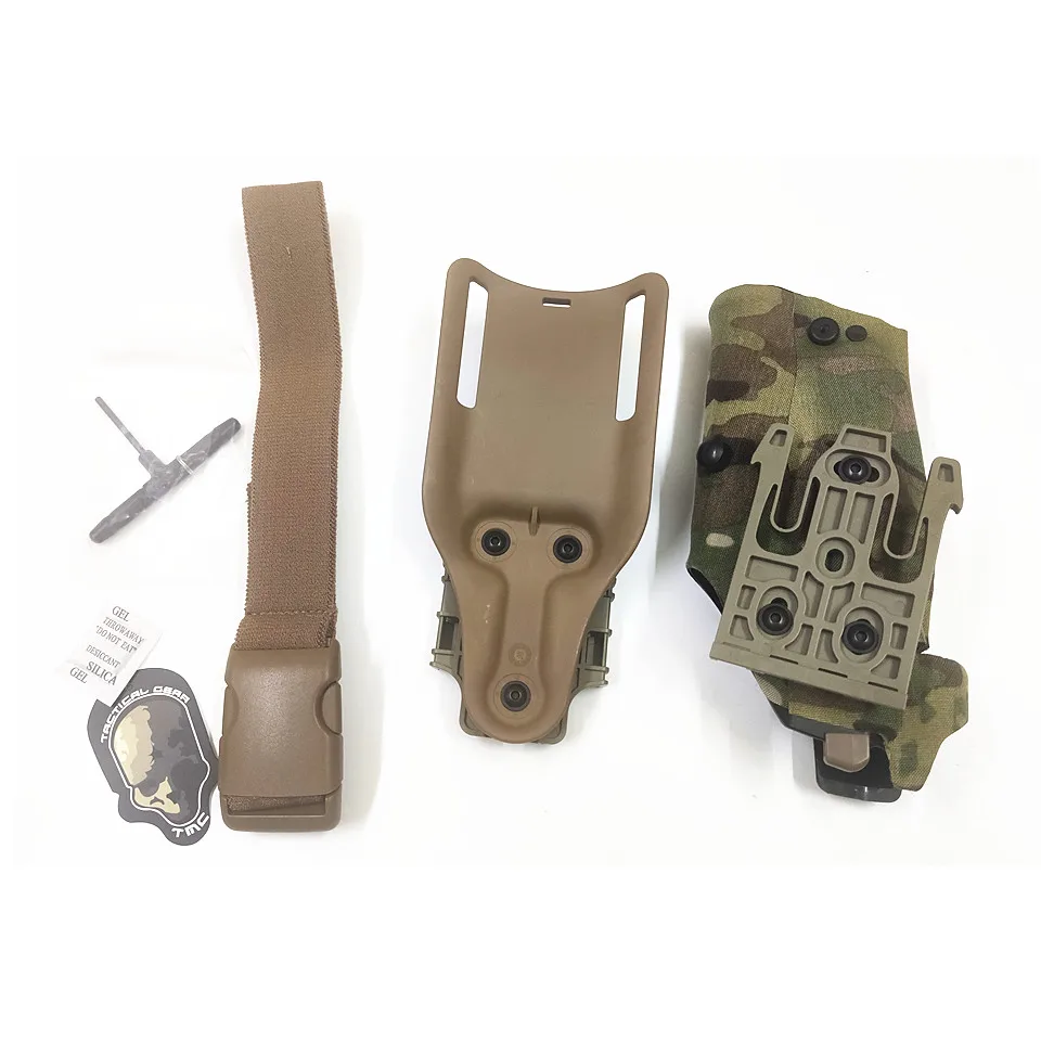 Conjunto de Cinto Novo Skirmish Airsoft Holsters Glock17 X300 Coldre Gota Adaptador Liberação Rápida Gaiter 2021 Tmc 5 2021 tmc novo skirmish airsoft holsters glock17