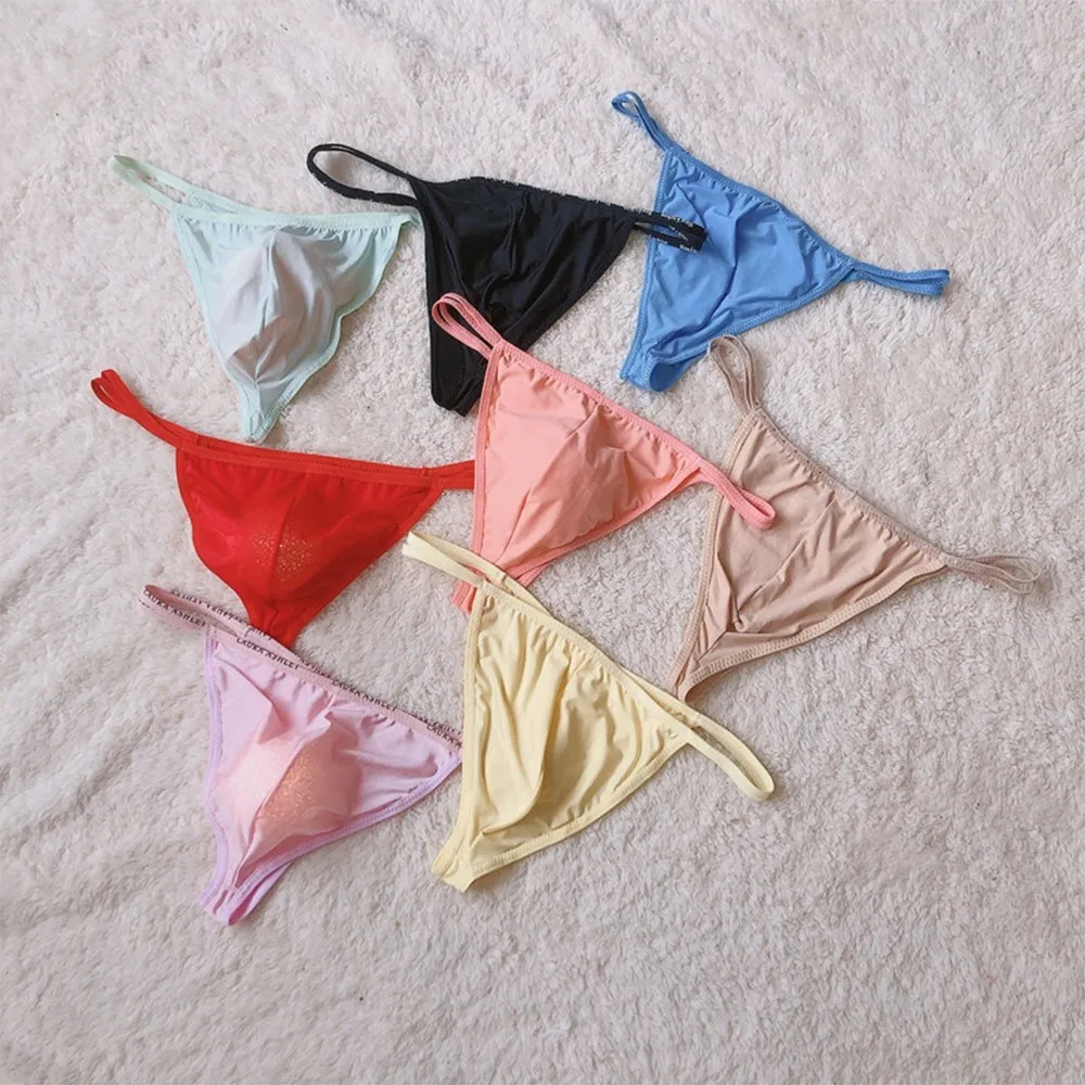 Трусы-стринги мужские с U-образным выпуклым карманом |