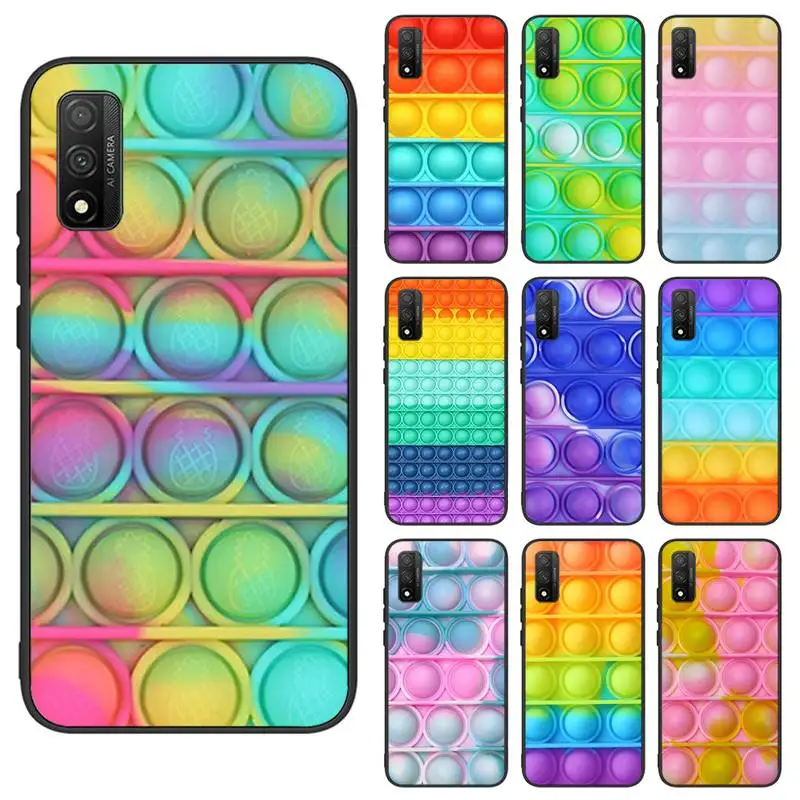 

Bubble Fidget Reliver Stress Antistress Phone Case For Huawei P9 P10 P20 P30 P40 Lite 2017 Pro SMART2019 Cover Fundas Coque