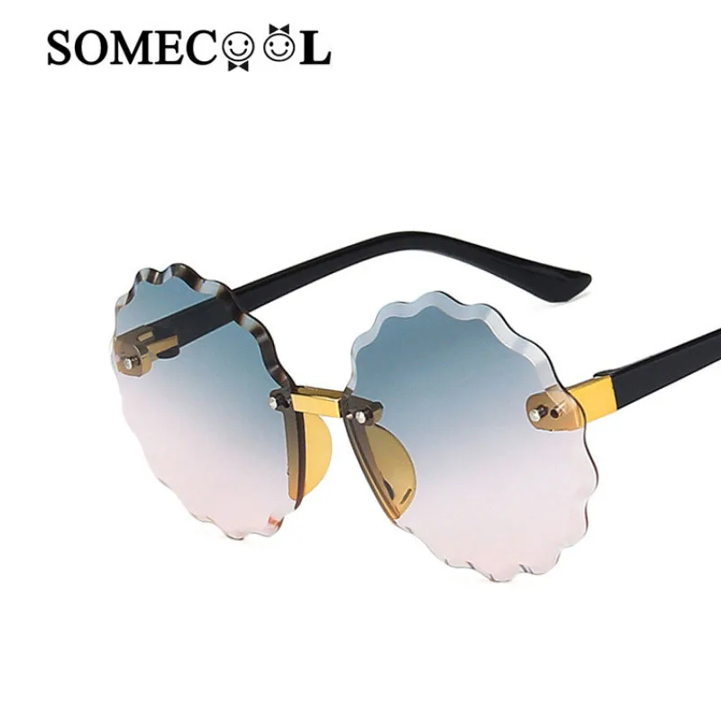 

Round Flower kids sunglasses Rimless 3-8 yrs boys&girls Vintage sun glasses 2020 New model Plastic Protect UV400 eyewear n474