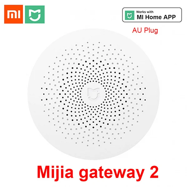 Original AU Plug Xiaomi Smart Многофункциональный шлюз 2 WiFi Пульт дистанционного управления центром RGB светильник для дома устройство безопасности Поддержка Aqara - Цвет: Original AU Plug