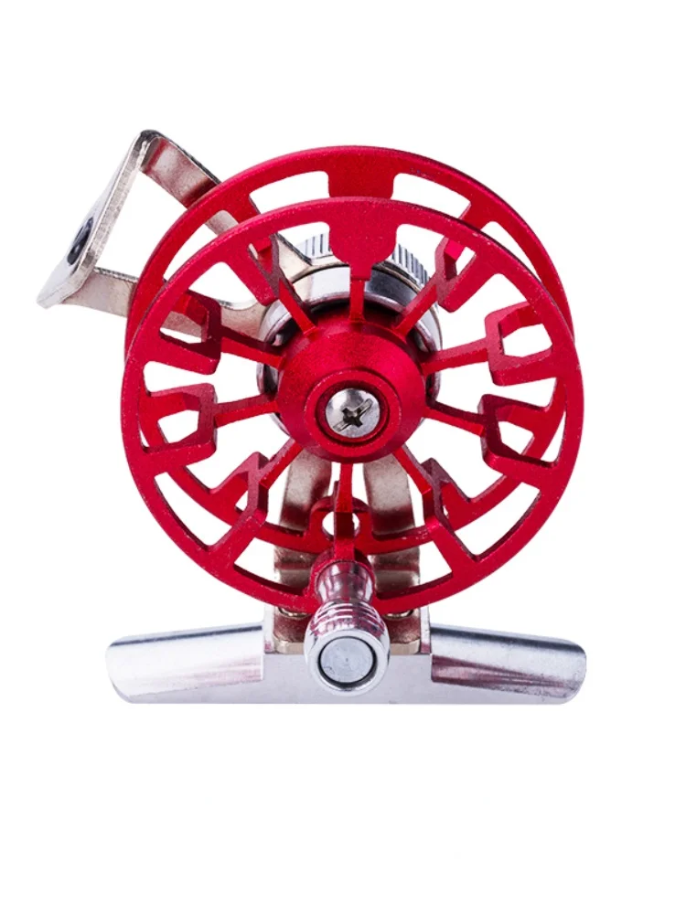 

Надувная катушка большой емкости, полностью Металлическая литая удочка, рыболовная катушка для подледной рыбалки, усиленные зимние аксесс...