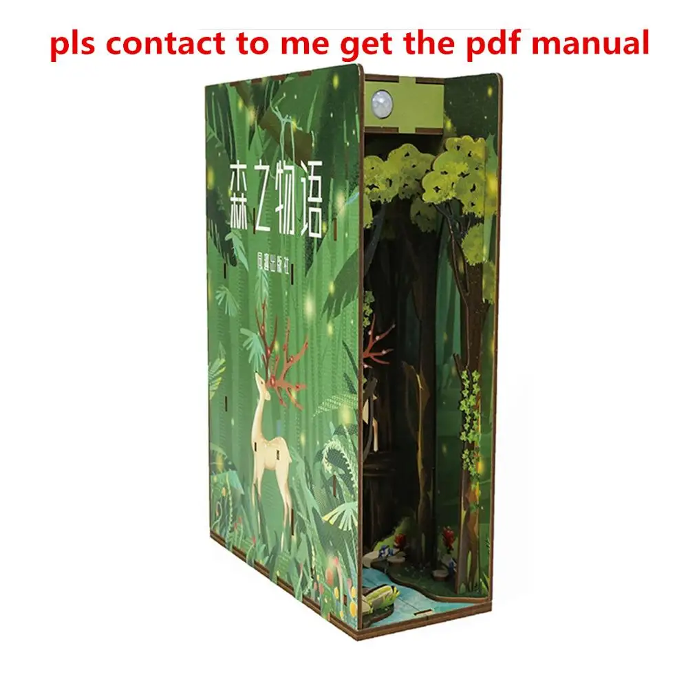 Книжный шкаф в японском стиле деревянная Сборная модель сделай сам декор для