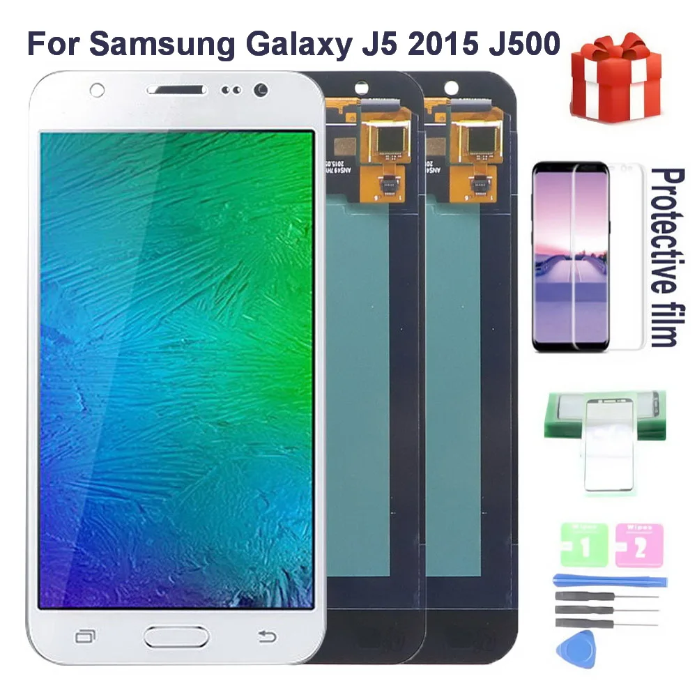 

ЖК-дисплей AMOLED 5,0 для Samsung Galaxy J5 2015, дисплей J500, J500FG, J500Y, J500M, ЖК-дисплей с сенсорным экраном и дигитайзером в сборе, оригинал
