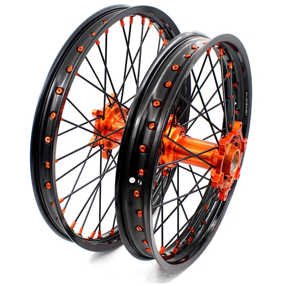 KKE 21/18 со спицами отливки колесо для эндуро комплект мотоциклетный обод EXCF 125 150 200