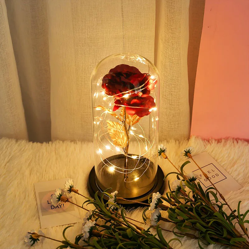 

2020 Romantic LED Flower Night Motion Lamp Valentine's Rose Light Wedding Day Gift