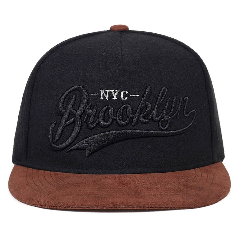 Высококачественная плоская Кепка с вышивкой надписью Brooklyn модные уличные