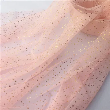 Baby clothes DIY doll cloth star mesh fabric puff skirt baby bed circumference Handmade | Дом и сад