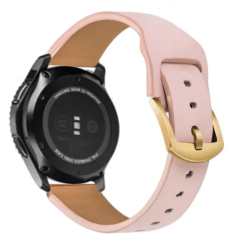 Ремень huawei gt 2 для samsung Шестерни Спорт S2 S3 классический Frontier galaxy watch active 42 мм 46 мм группа 20 мм 22 мм huami amazfit Bip - Цвет ремешка: pink