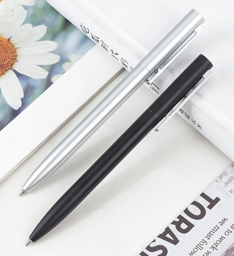 

Business Metal Gel Pen Black Gold White Color Business Chinese Retro Style Office Staff Signing Pen Study Stationery Gel Pen