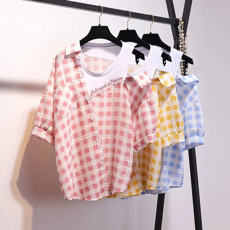 Комплект из двух предметов Женский Летний милый корейский топ на одно плечо и