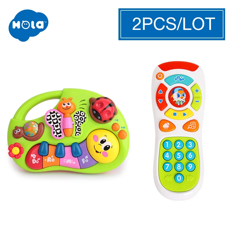 HOLA 927 детские игрушки обучающая машина, игрушка с подсветкой и музыкой и обучающими сюжетами, Игрушка музыкальный инструмент для малышей 6 месяцев - Цвет: Синий
