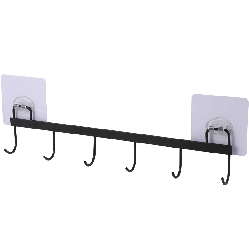 

Kitchen Hanger Iron Hooks Shelf Free Of Punch Rack Multifunction Hanger For Kitchen Gadgets Cabinet Cupboard Dish Organizer