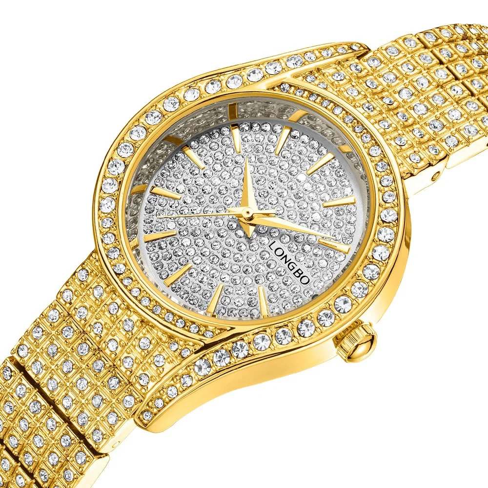 

Longbo couples double calendar waterproof luminous quartz watch