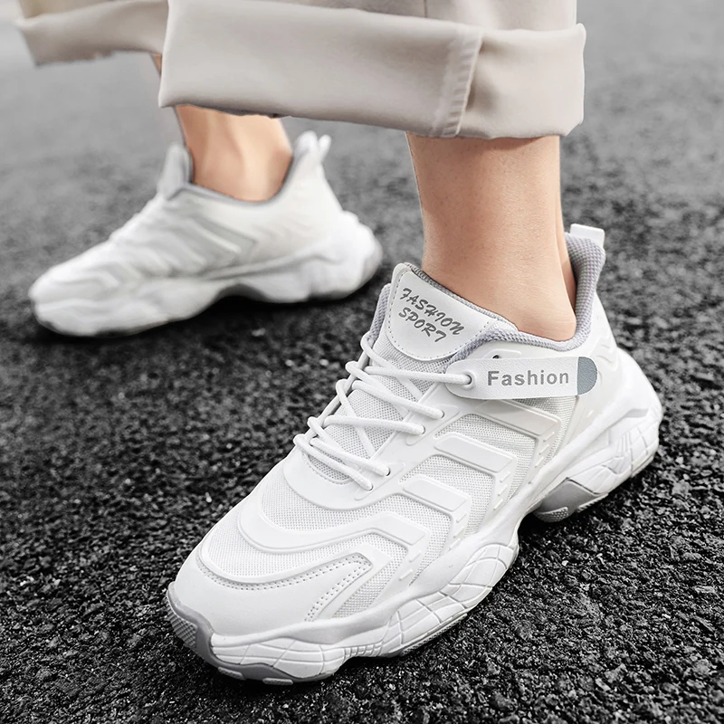 

CYYTL Men Retro Fashion Platform Sneakers Casual Sports Shoes Walking Breathable Running Outdoor Trainers Zapatillas Deporte