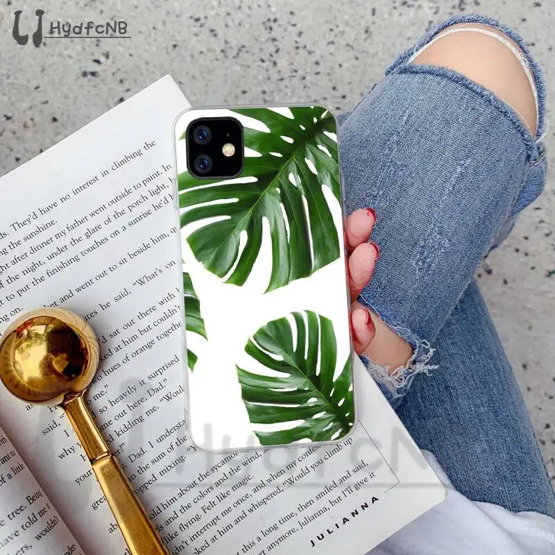 LJHYDFCNB Мягкий силиконовый чехол для телефона из ТПУ с банановым листом iPhone 11 pro XS MAX