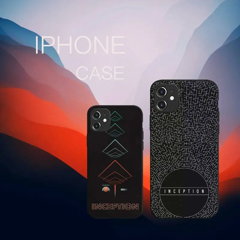 

Inception Movie Science Fiction Suspense Phone Case Black Color For iPhone 13 12 Mini 11 Pro X XR XS Max 7 8 6 6s Plus SE Cover