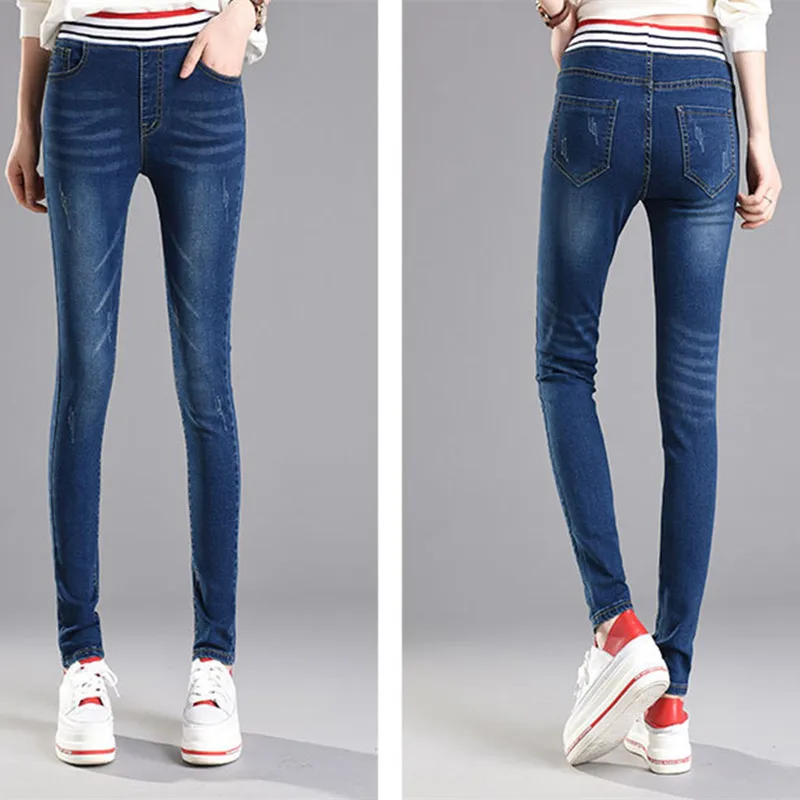 Зимние теплые флисовые джинсы детские штаны женский большой Размеры для женщин с