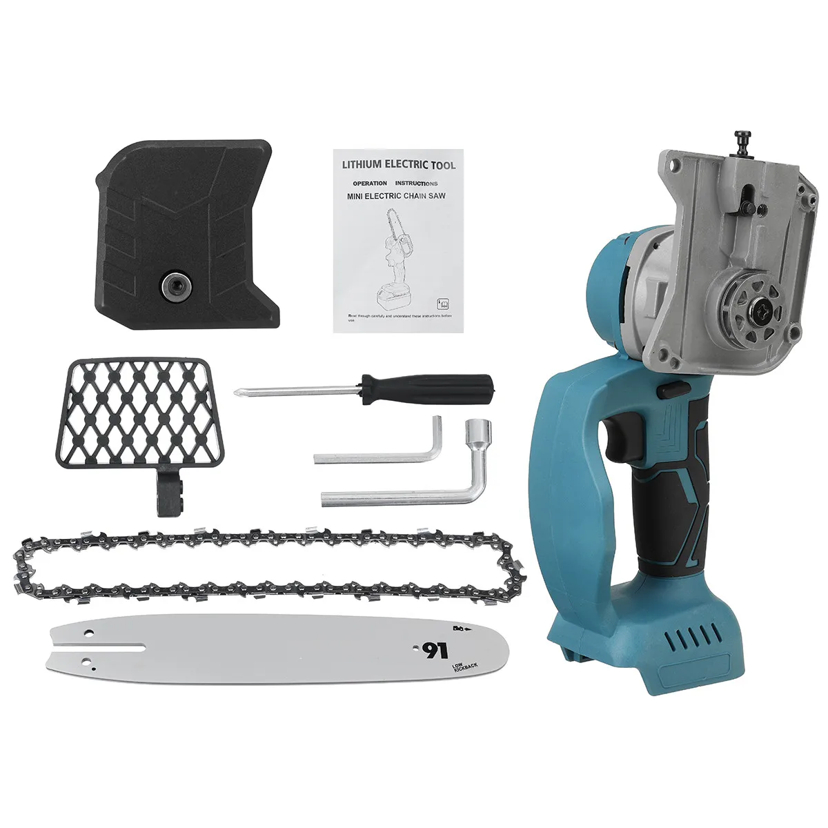 

2800W 8 Inch 10 inch Electric Saw Chainsaw Rechargeable Brushless Motor Woodworking Cutter Garden Tool For Makita 18V Battery