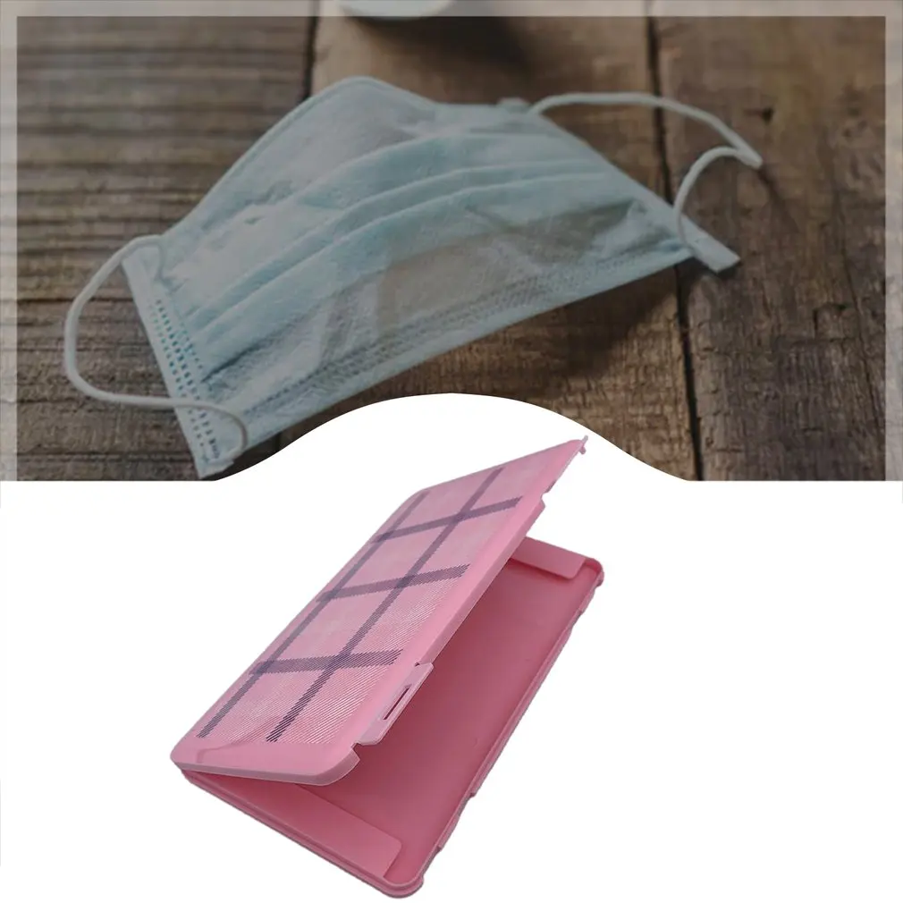 Face Mask Plastic Storage Box Convenient Carry Shield Case Portable Disposable | Дом и сад