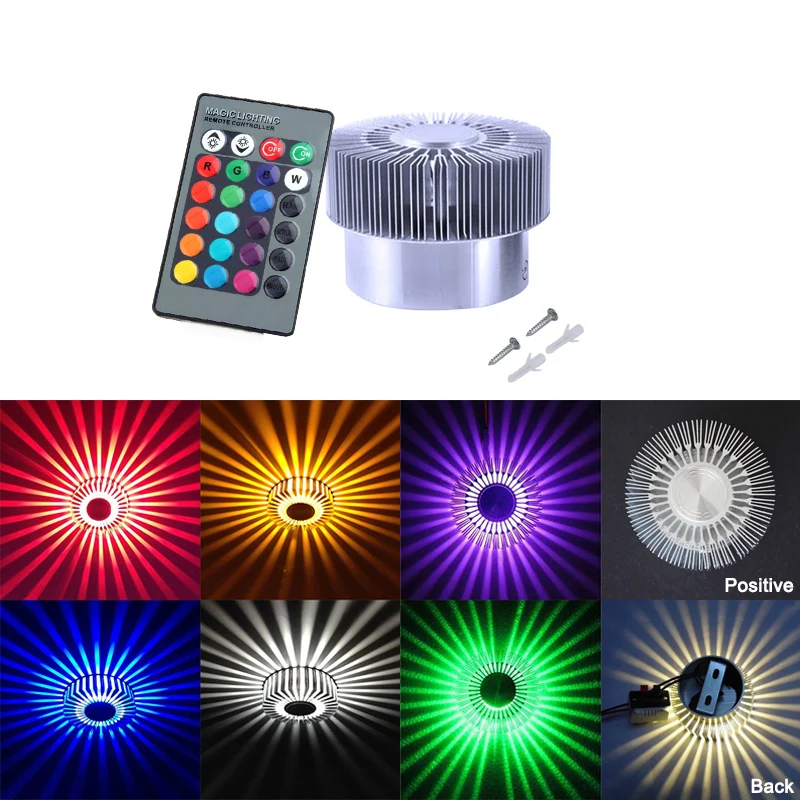 Комнатное освещение RGB подсолнечник настенный светильник для дома промышленное