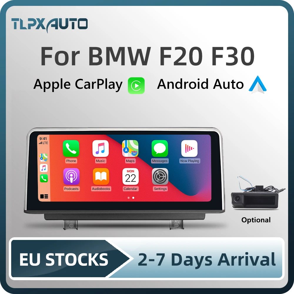 Автомобильный мультимедийный экран 10 25 дюйма Apple CarPlay Android для BMW серии 1/2 F20 F22 3/4 F30