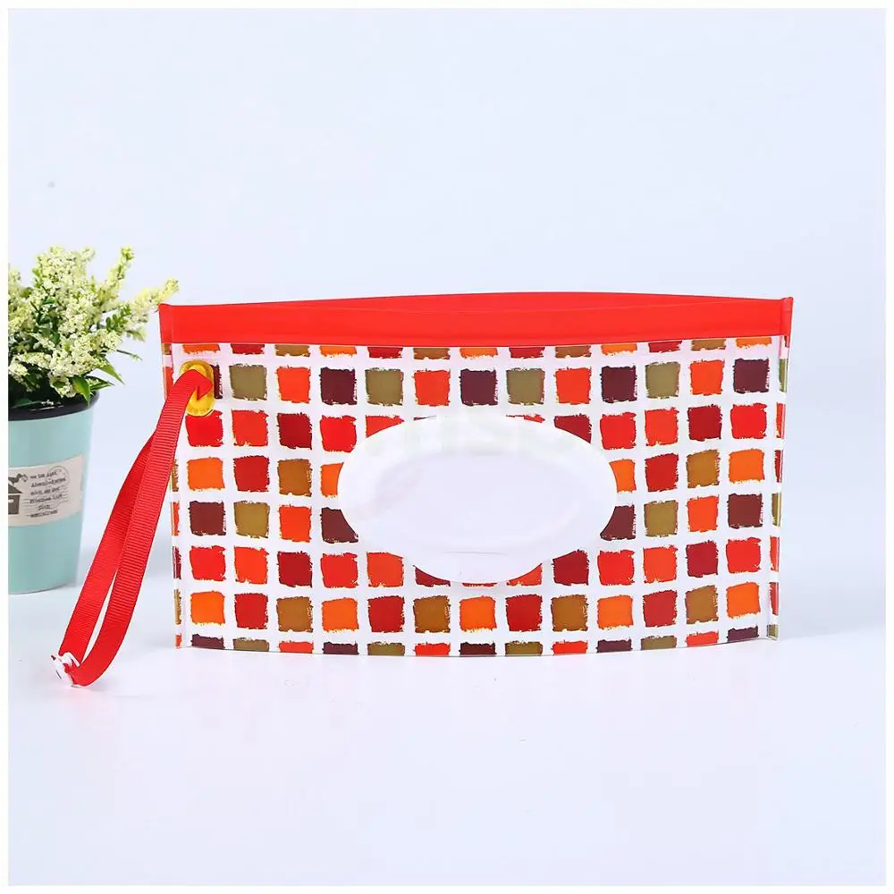 

[Mumsbest]6PCS/Pack Wet Wipe Bag For Baby Reusable Wet Paper Cover Outdoor Travel Wet Paper Towel Container Sent Random Color