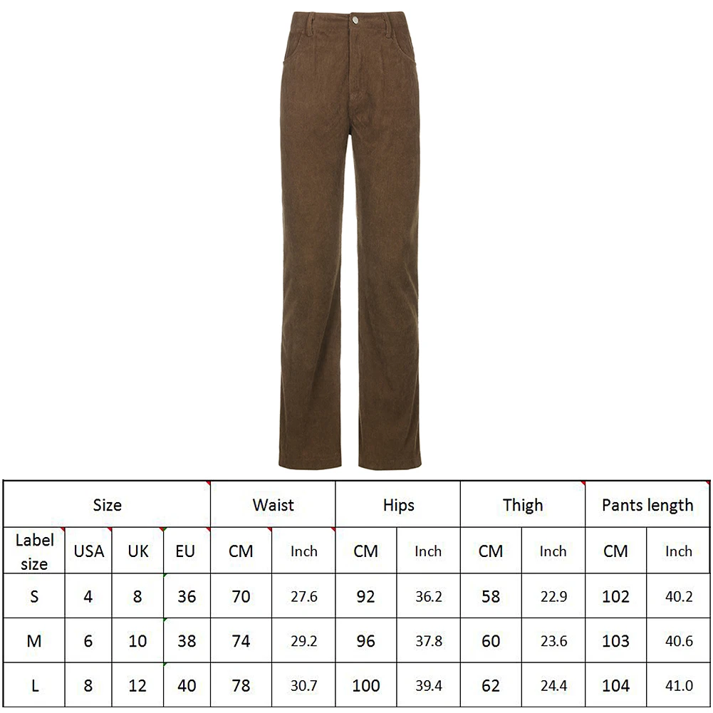 

Autumn Winter 2020 New Casual Trousers For Women With High Waist Loose Pants Corduroy Trousers For Women Wide Leg Trousers