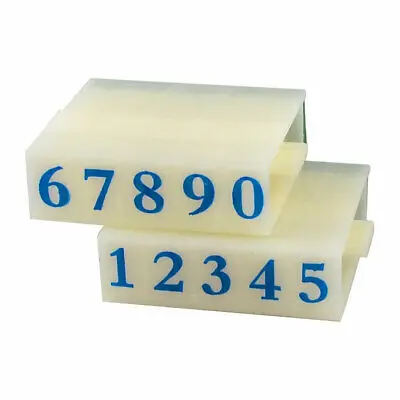 

Beige Plastic Housing Green Rubber 0-9 Digits Arabic Numerals Stamp