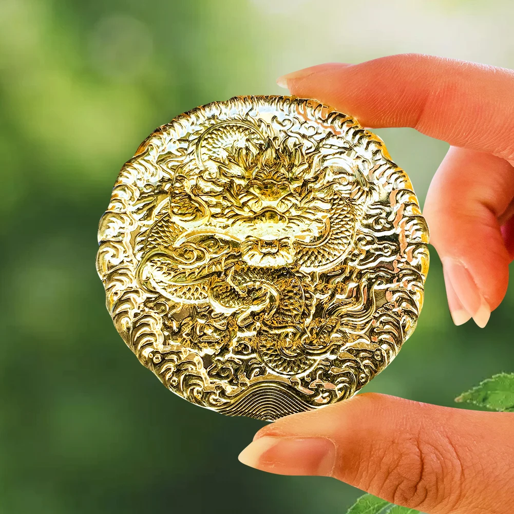 

Coloured Glaze Chinese Dragon King Mandala Sanskrit Incantation Buddhism Water God Altar Pray Healing Orgone Glass Home Decorate