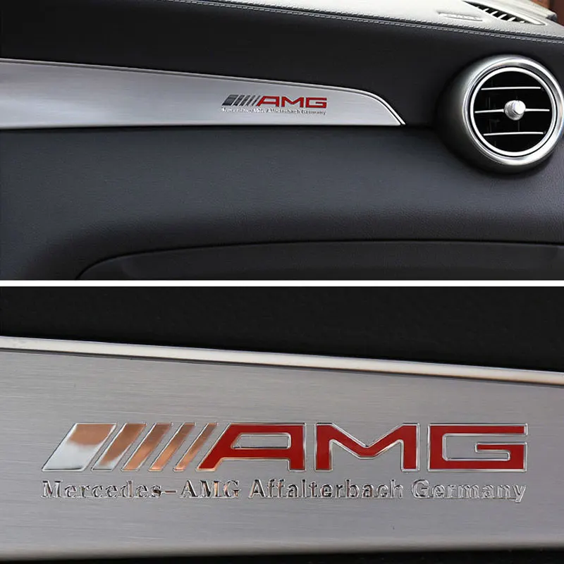 Металлическая Наклейка на консоль mercedes benz для amg w203 w204 w205 w212 w213 w176 w117 gla аксессуары