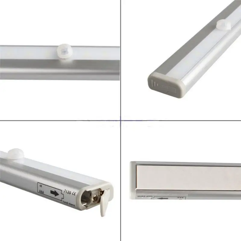 

10 LED Home Bedroom Energy-saving Cabinet Light White Color Battery Powered Indoor Lights