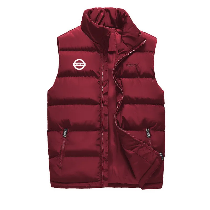 

2020 New Men Sleeveless Vest Dongfeng Nissan Logo Print Men Vest Custom Made Brand British Style Male Vest Tops Man Streetwear