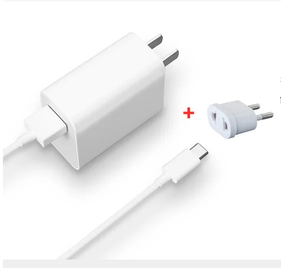 Xiao mi настенное зарядное устройство 27 Вт USB адаптер type-C кабель для mi 9 9T Pro 8 Lite 8se 9se Max 3/mi x 3 2 s/Red mi note 7/k20 pro - Тип штекера: US and EU and cable