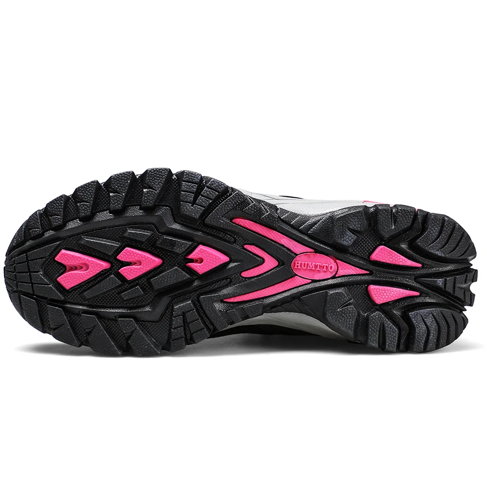 HUMTTO 2021 Waterproof Hiking Shoes for Women Leather Sport Hunting Climbing Trekking Boots Breathable Outdoor Mountain Sneakers