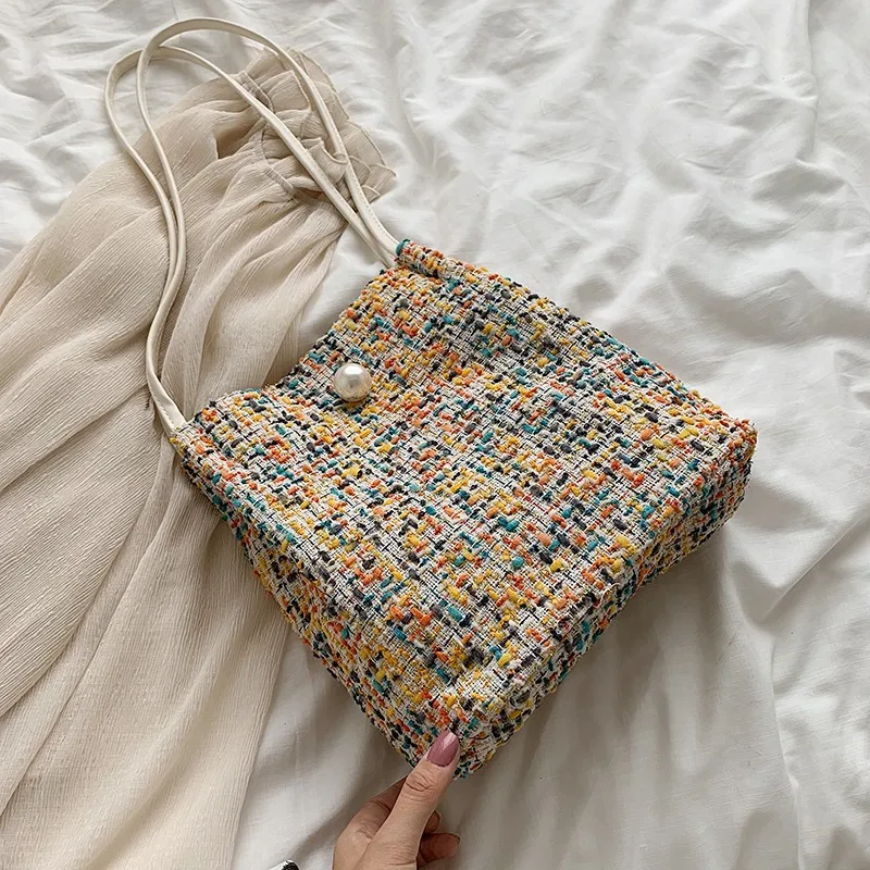 Youda новая зимняя сумка через плечо для женщин 2020 ведро модная шерстяная женская