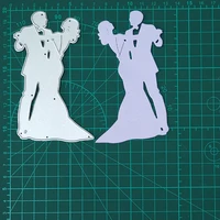 lovers couple dance wedding metal cutting dies for stamps scrapbooking stencils diy paper album cards decor embossing 2020 new