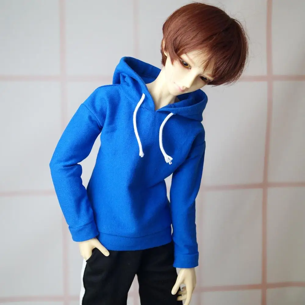 Наряды BJD синяя худи Топ Спортивная одежда Повседневная для 1/4 1/3 SD17 70 см 17 &quot24&quot