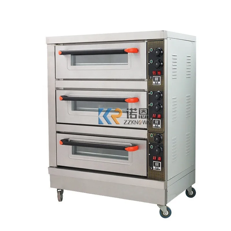 Пекарское оборудование печь для торта хлеба пиццы три колоды шесть лотков