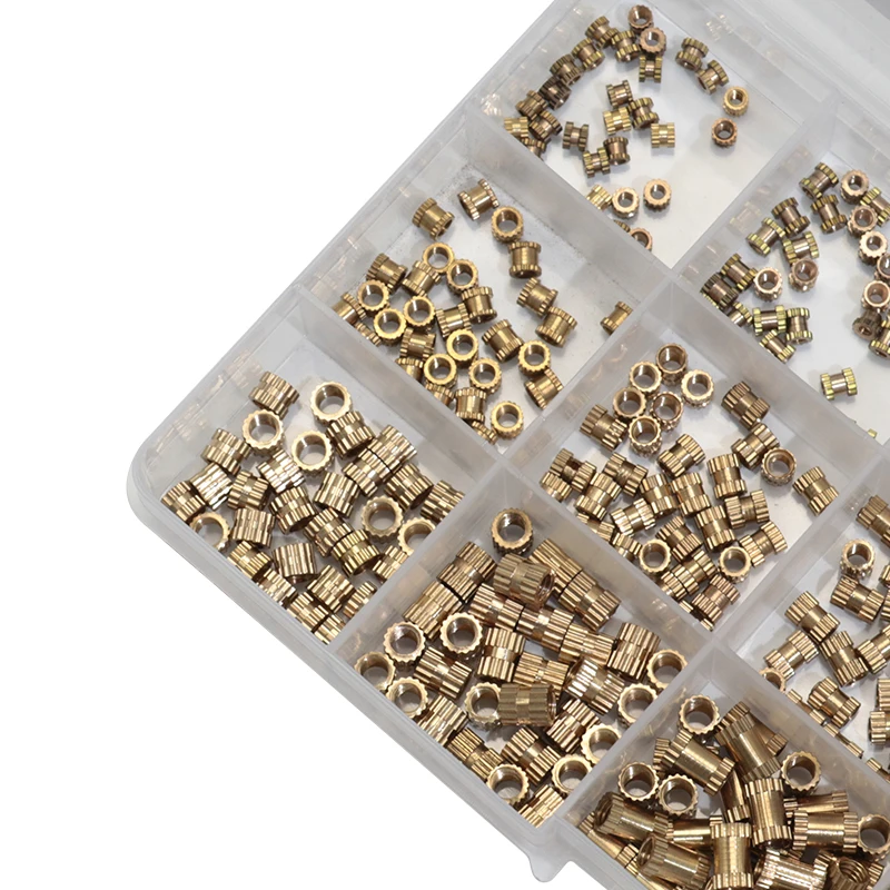 Boerray 450 шт Набор пластиковая круглая накатанная предварительно вставленная гайка